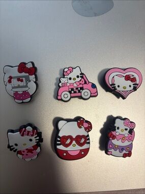 Hello Kitty Crocs jibbitz set of 6